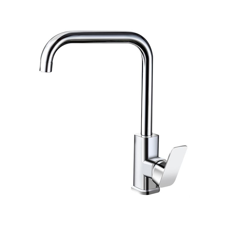 Modern Style Kitchen Faucet Copper Lever Handle Low Arch Kitchen Faucet