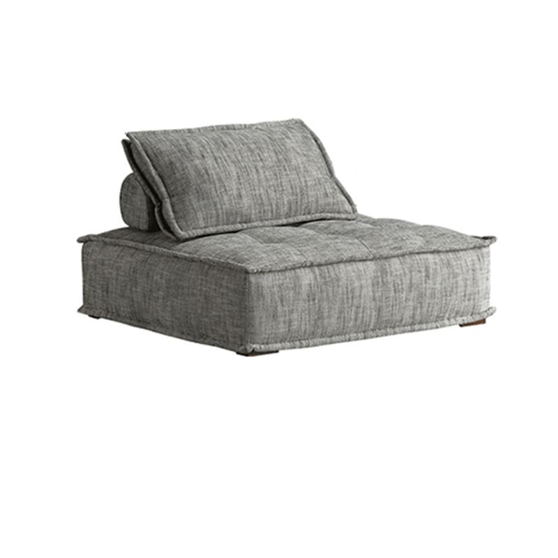 Contemporary Pillows Standard Armless Linen Stationary Seating