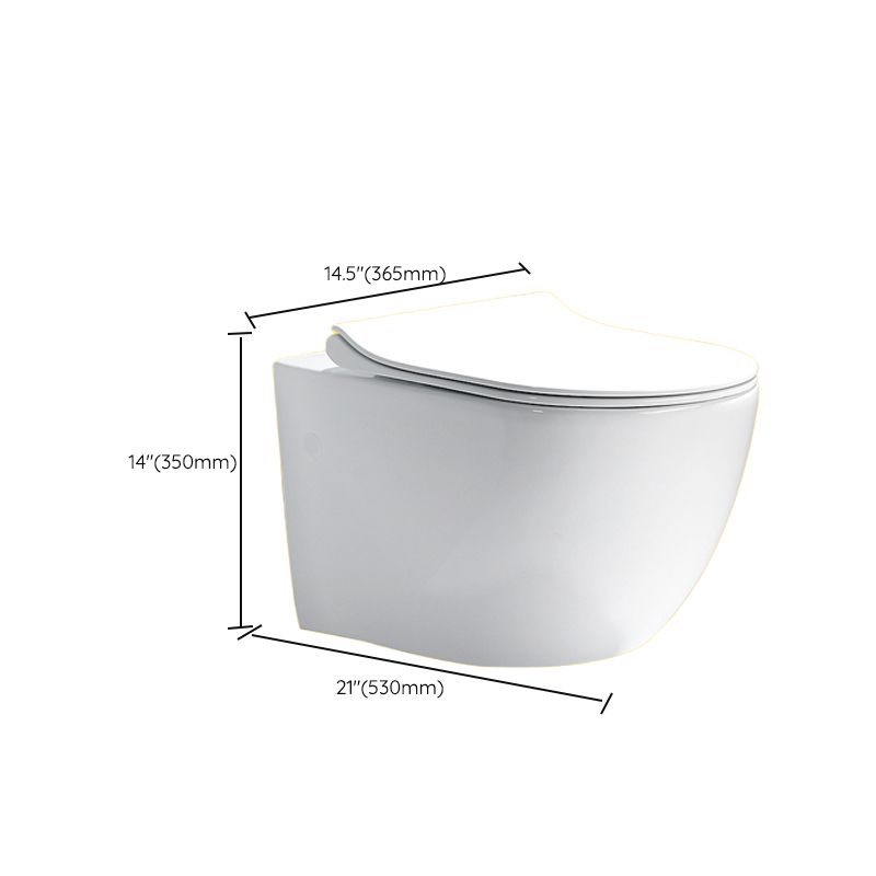 Contemporary One Piece Toilet Bowl Wall Hung Urine Toilet for Bathroom