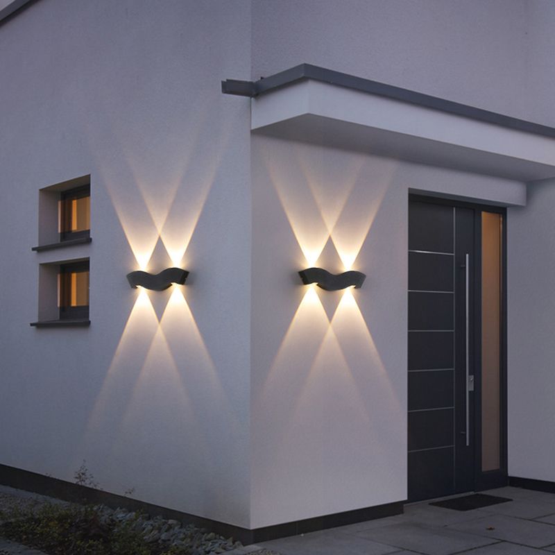 Modern Minimalist Style Wall Sconce Lighting Metal Wall Lighting Ideas for Exterior Wall