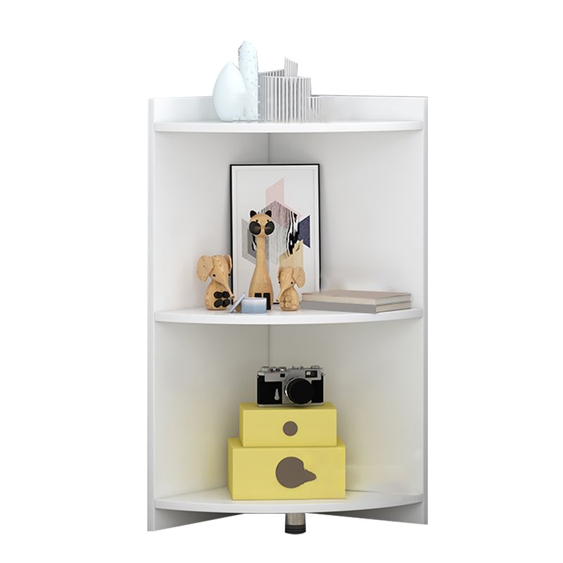 Closed Wooden Bookshelf Modern Minimalist Home Living Room Corner Bookcase