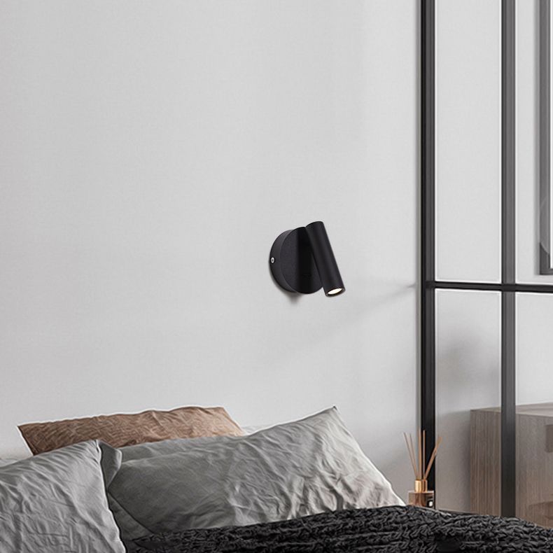 Lampada a monte a parete cilindro Stile moderno a 1 luci di scarpa in alluminio in alluminio