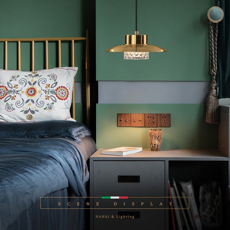 Geometrische Anhängerbeleuchtungskörper Moderne 1-Licht-Federlampe mit klarem Acrylschatten