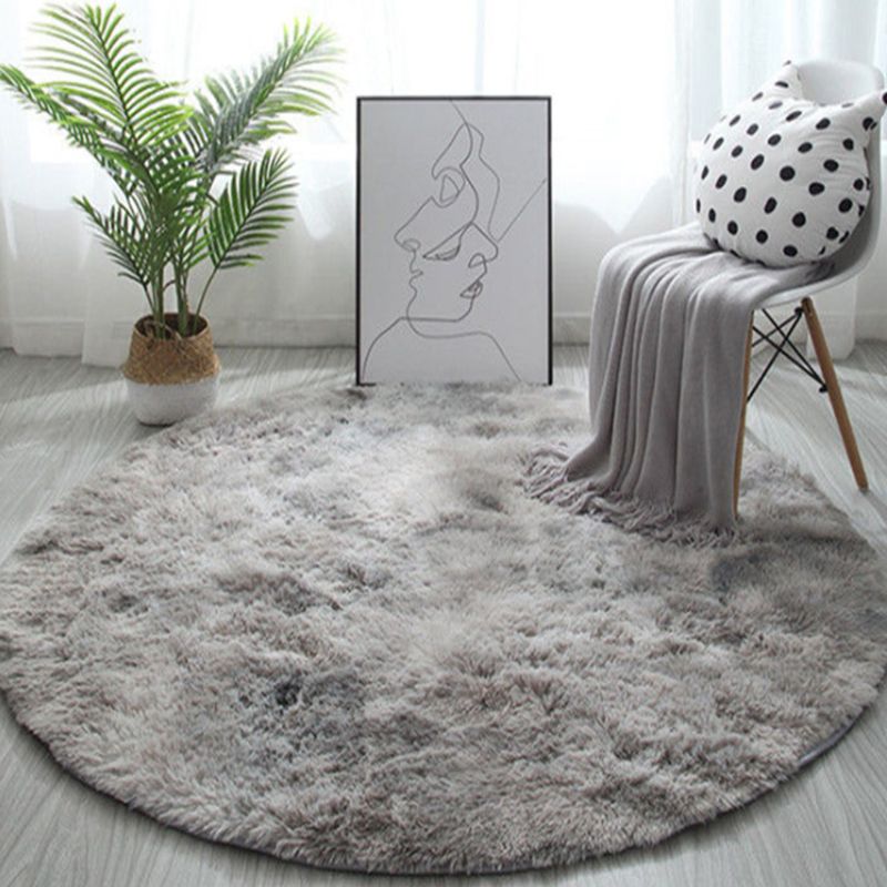 Modern Tie-Dye Rug rond kleurrijk tapijt Home Decor Tapijt met niet-slipachter
