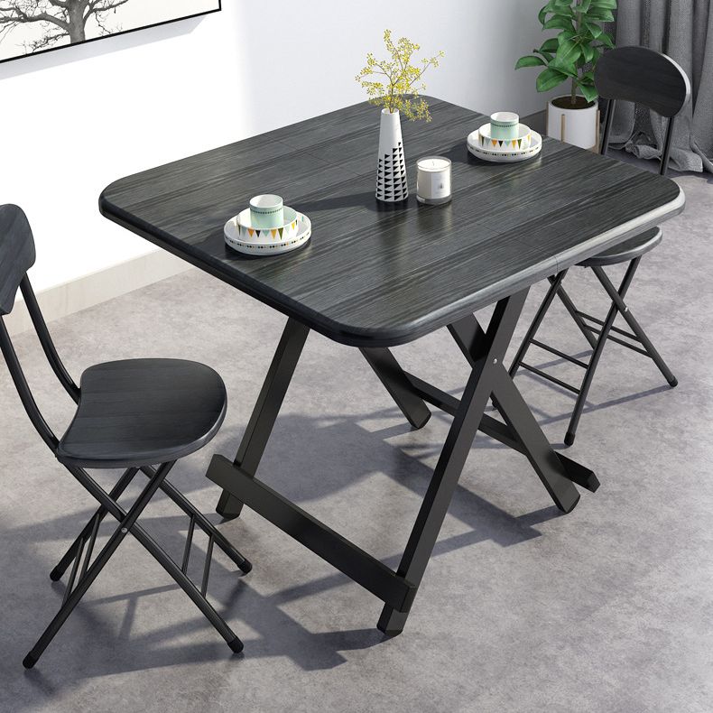 Modern Wooden Dining Room Set with Square Table Kitchen Dining Table Furniture