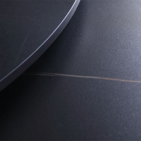 Metal and Stone Table Glam Style Simple Home Black Round Dining Table