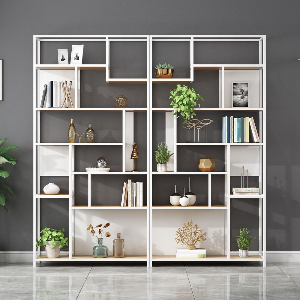 11.81 "W Bücherregal Industrial Style Open Back -Bücherregal für den Studienraum