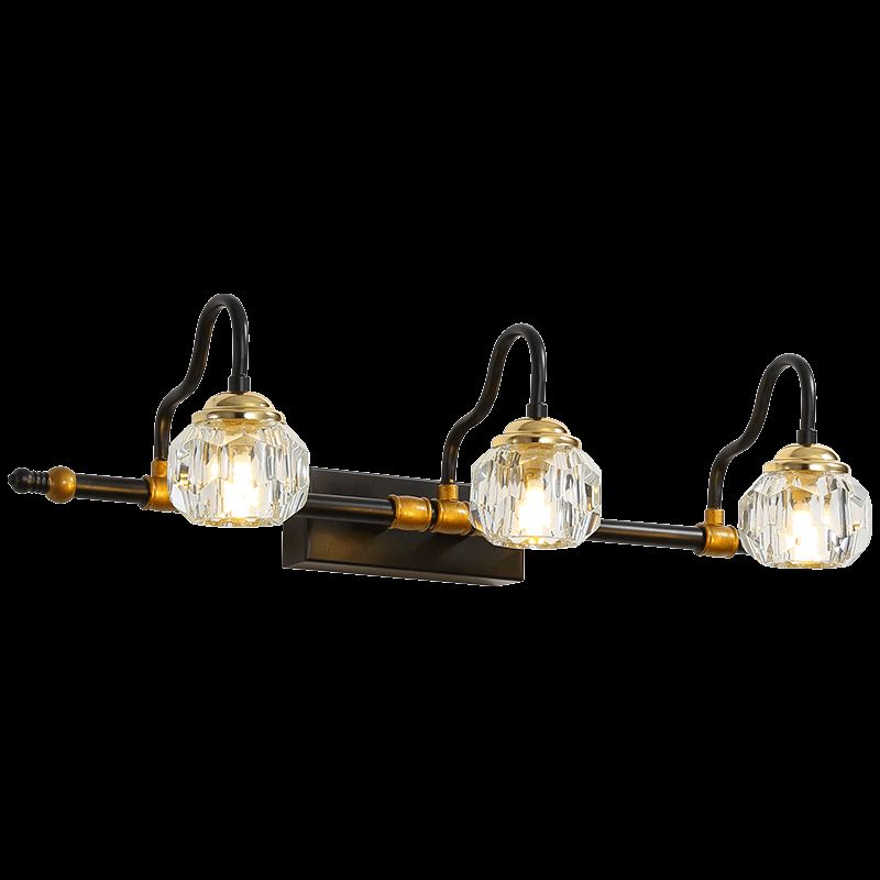 LED Crystal Mirror Lamp Nordic Style Bathroom Washroom Mirror Light Fixture