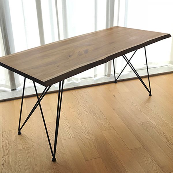 Wooden Table Industrial Style Simple Family Rectangular Dining Table