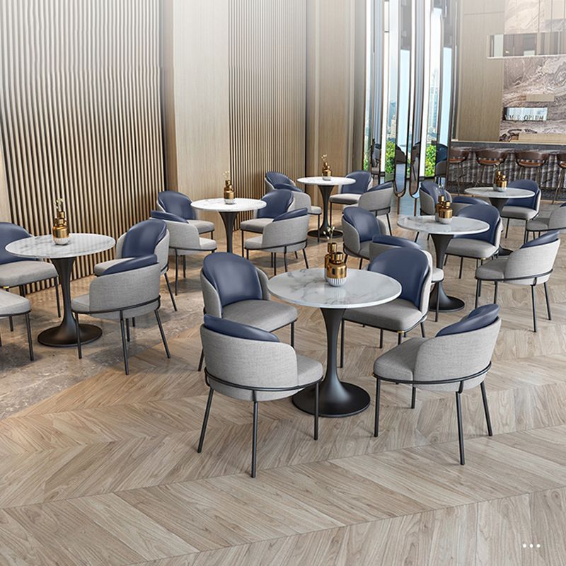 Modern Style Marble Dining Table Set White 1/2/4/5 Pieces Dining Set for Home Use