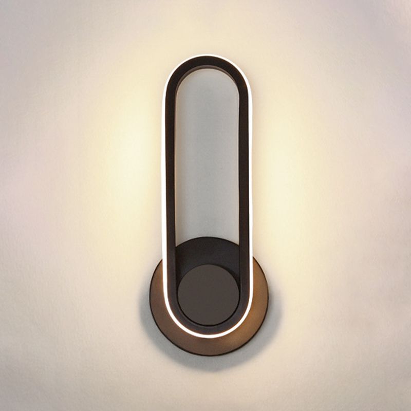 Moderna Minimalista Estilo Lineo Lucina de pared lineal Metal 1 luces de pared ligeras para sala de estar