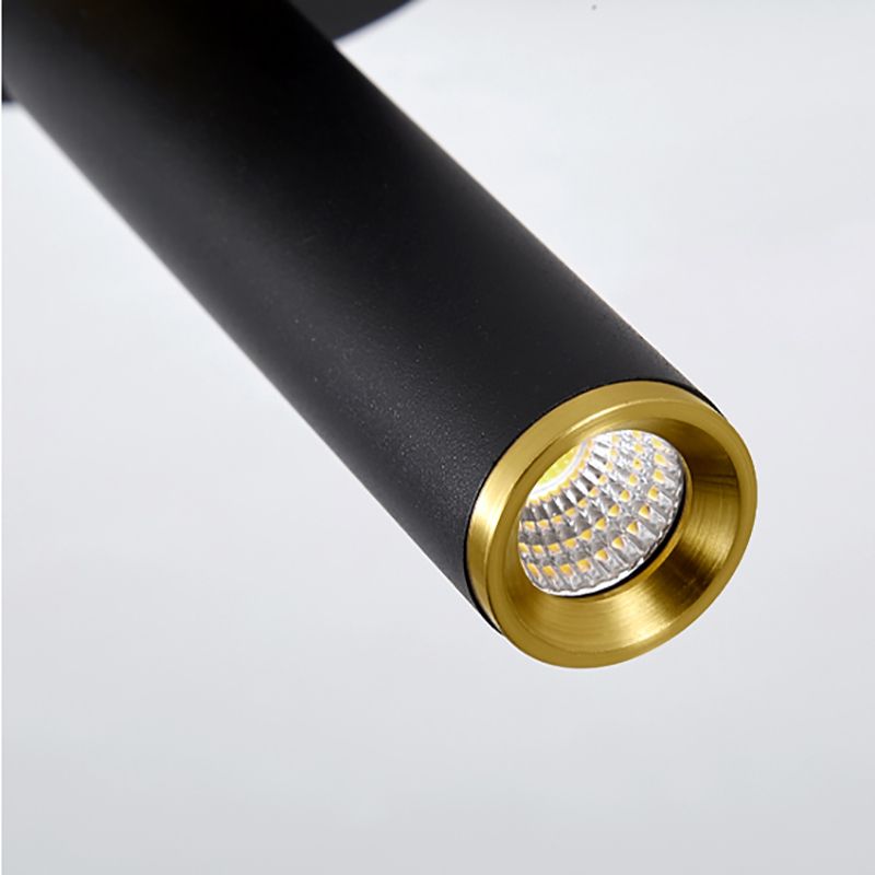 Pendre cylindrique suspension du métal LED minimaliste Aménagement d'éclairage en suspension