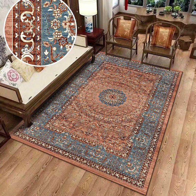 Antiquen Glamour Wohnzimmer Teppich Victorian Blumendruck Innenteppich Polyester Easy Care Friendly Waschmaschine Teppich