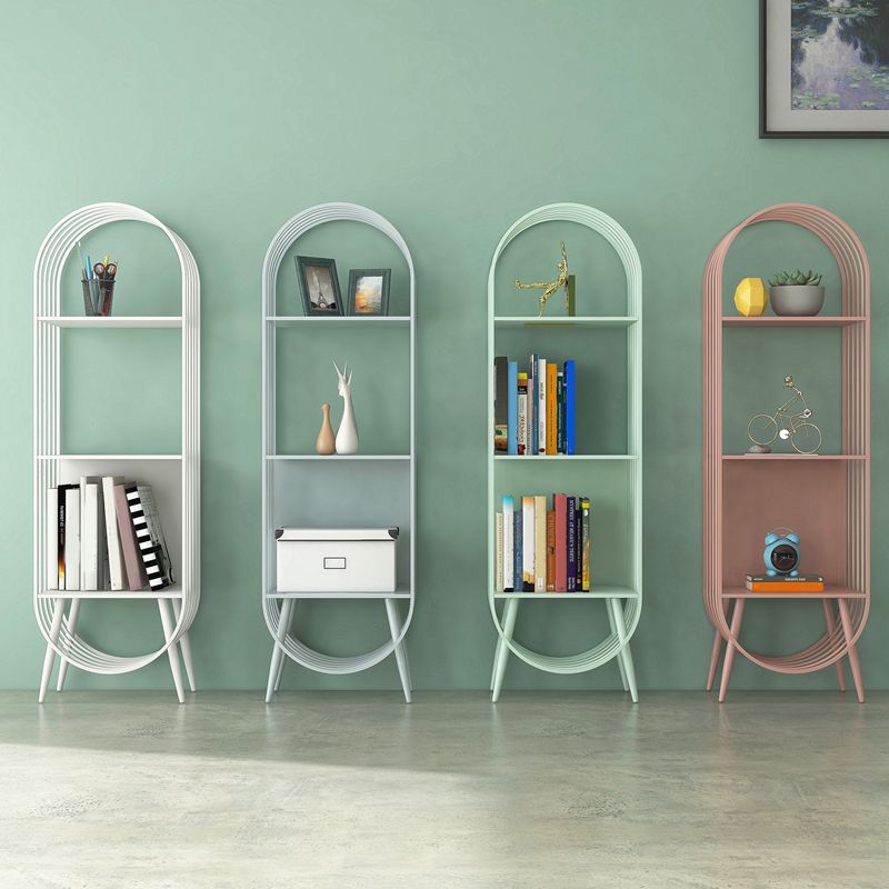 52"H Scandinavian 3-shelf Bookshelf Etagere Shelf Bookcase for Study Room