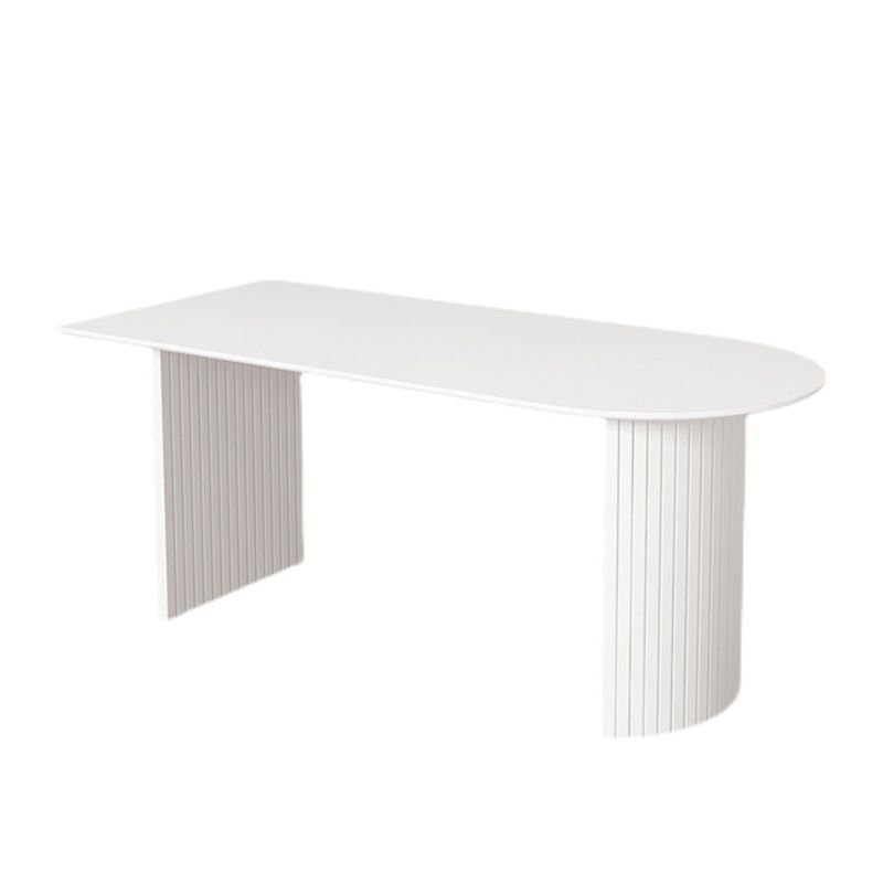 White Dining Table Simple Style Dinette Table for Home and Kitchen