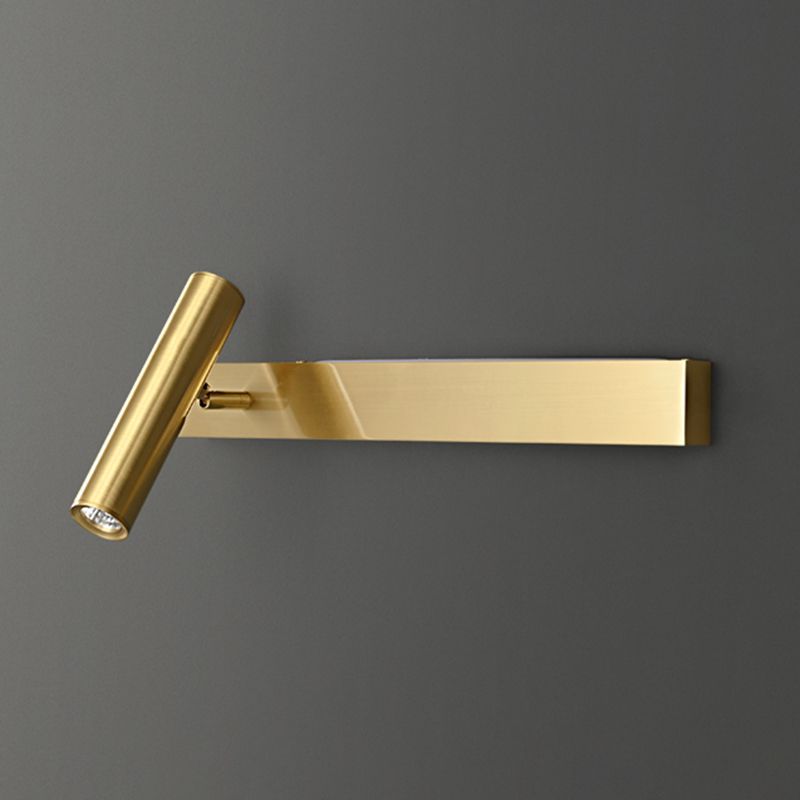 Modern Metal LED Wall Sconce Geometric Shape Wall Light with Acrylic Shade for Bedroom