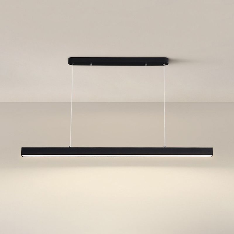 Modern Hanging Ceiling Light 1 Light Pendant Lighting Fixtures in Black Finish