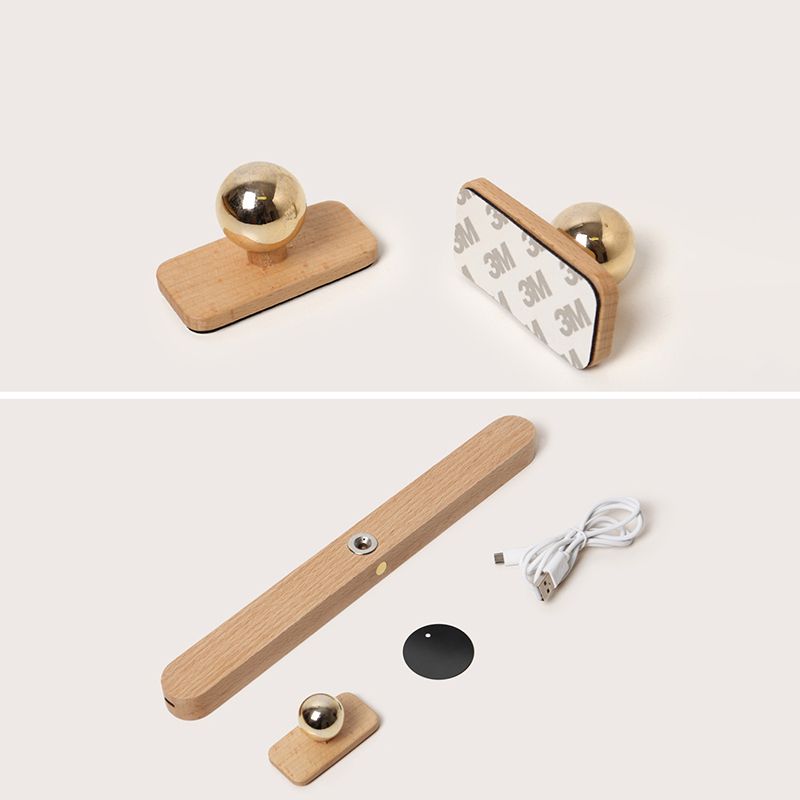 Eenvoud langwerpige ijdelheid spiegelverlichting houten muur verlichtingsarmaturen voor badkamer