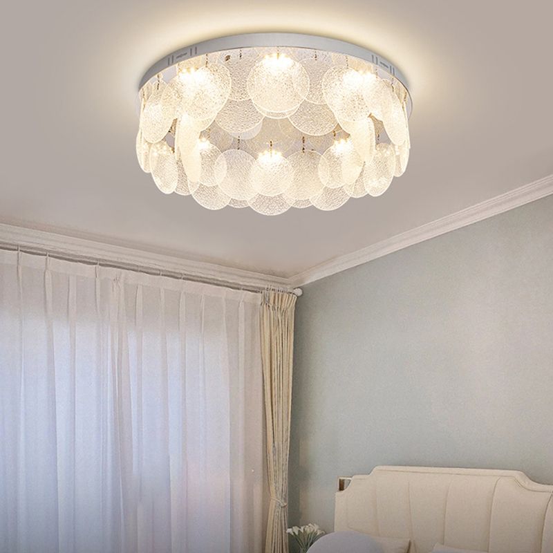 Silver Modernism Flush Mount Lighting LED Ceiling Light for Bedroom