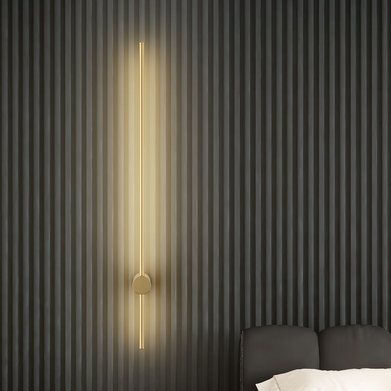 Linear Shape Metal Wall Mount Lighting Modern Style 1 Light Wall Mounted Light Fixture