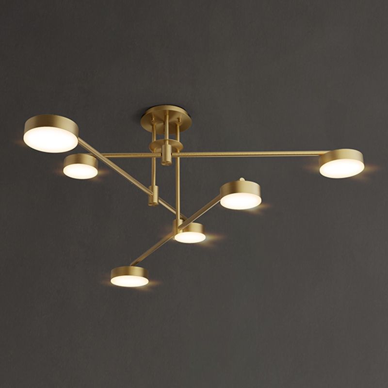 Modern Farmhouse Pendant Lighting Cylinder Chandelier Pendant Light Copper Chandelier