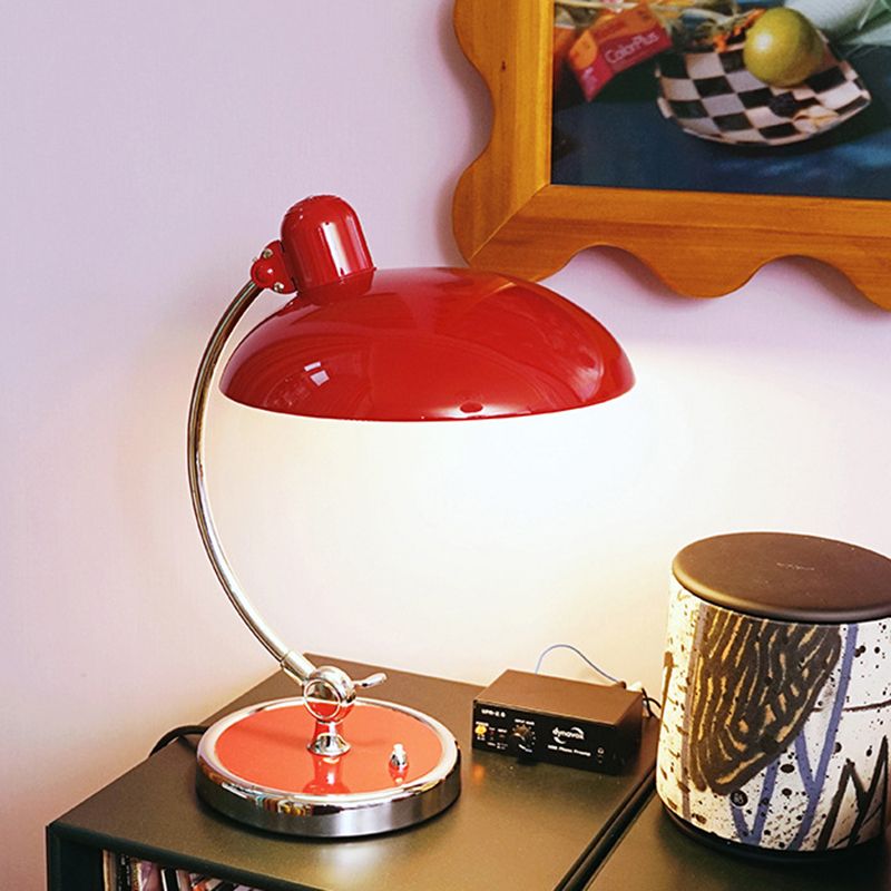 Moderne creatieve 1-licht tafellamp metalen koepel licht licht voor woonkamer