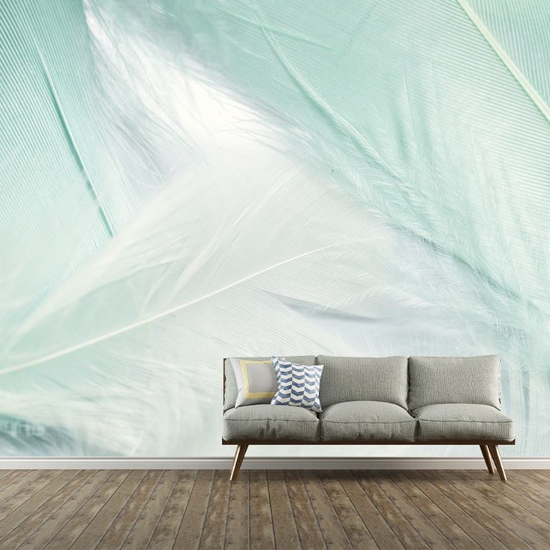 Photography Mural Wallpaper Environment Friendly Feather Indoor Wall Mural