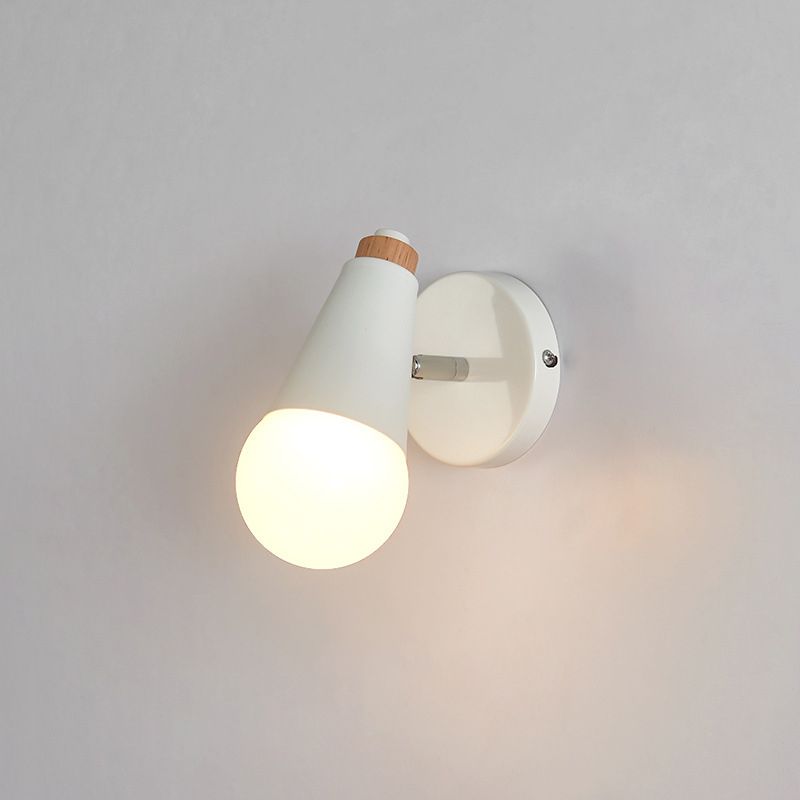 1 illuminazione unica murale unica Modren Nordic Macarons Style Metal Wall Lighting in bianco e verde