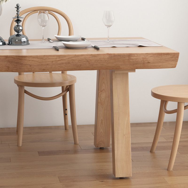 Modern 1/5/6 Pieces Dining Set Rectangle Pine Wood Dining Table for Kitchen