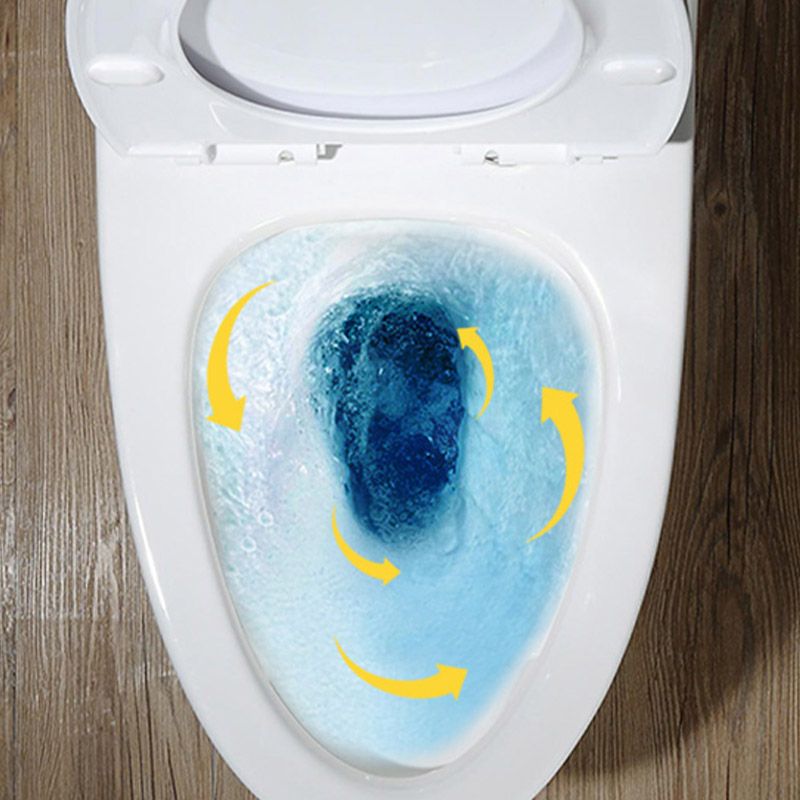 Traditional All-In-One Skirted Toilet Bowl Siphon Jet Toilet with Seat for Bathroom