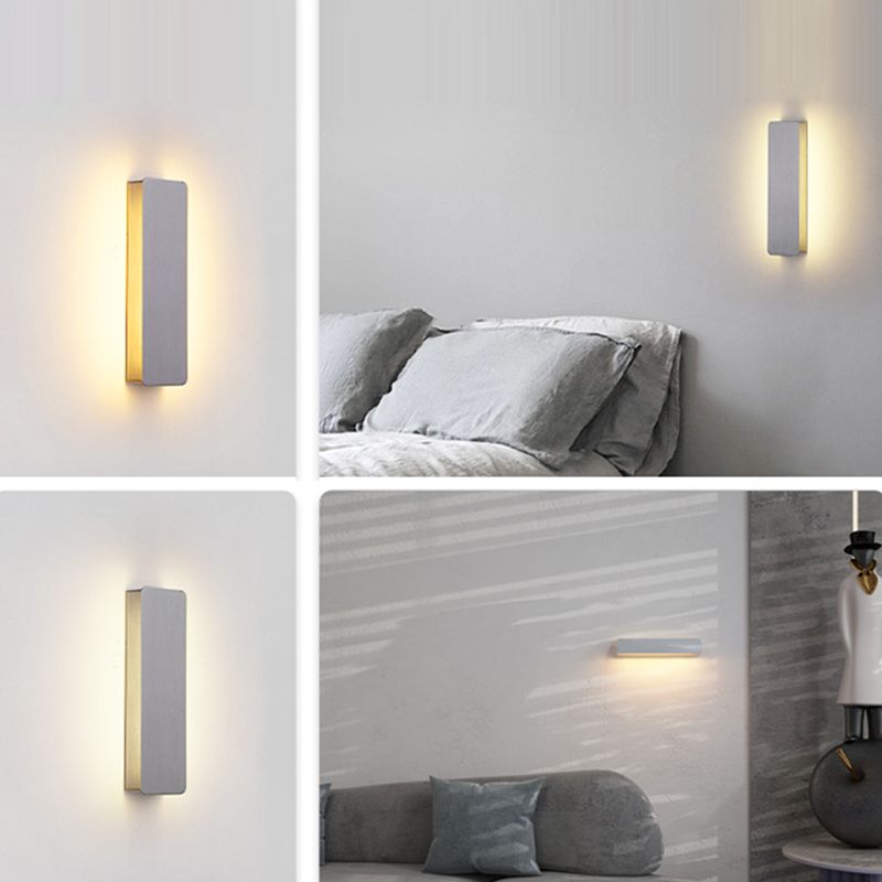 Salon du salon Murminalisme moderne minimalisme LED Rectangular Wall Mount Éclairage