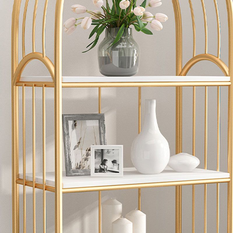 Gold Standard Bookcase Contemporary Metal Open Back Bookshelf