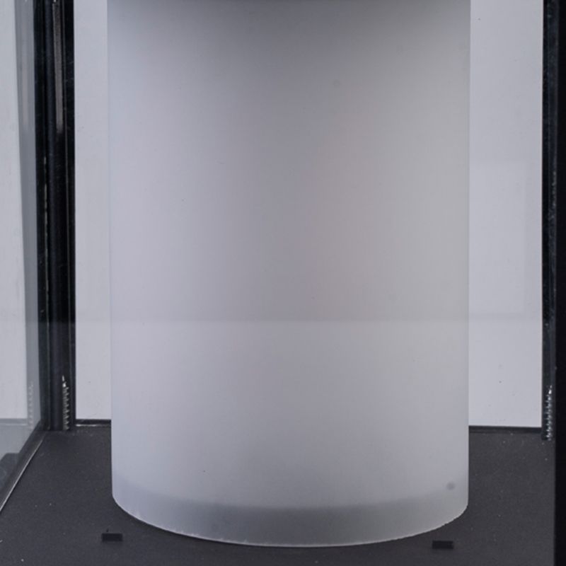 LED Black Solar Pillar Lamp Waterproof Outdoor Light for Garden