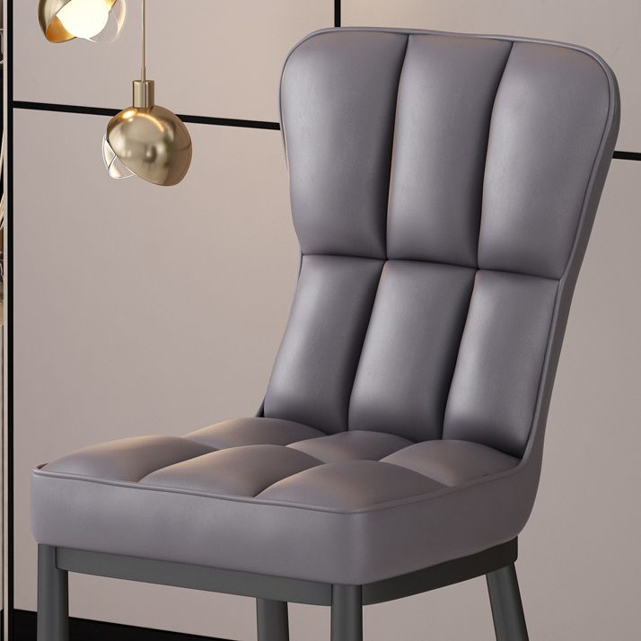 Chaise d'appoint de salle à manger moderne en métal, avec coussin de couleur, chaises Parsons pour la maison