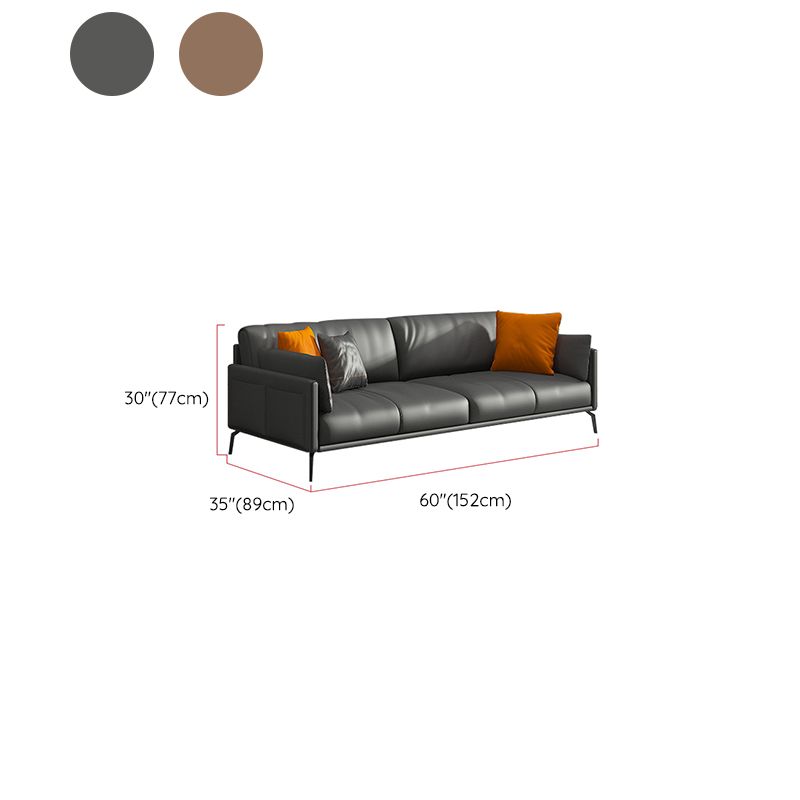Modern Style Seating with Four Leds Bonus Room Tuxedo Arm Loveseat