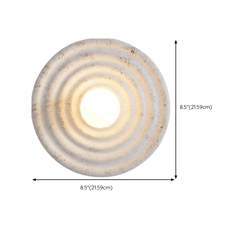 Industrial White Wall Light LED Flush Mount Wall Light for Foyer Home