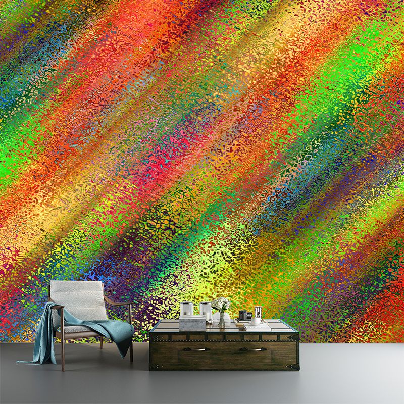 Horizontal Illustration Abstract Pattern Mural Environment Friendly Wallpaper for Room