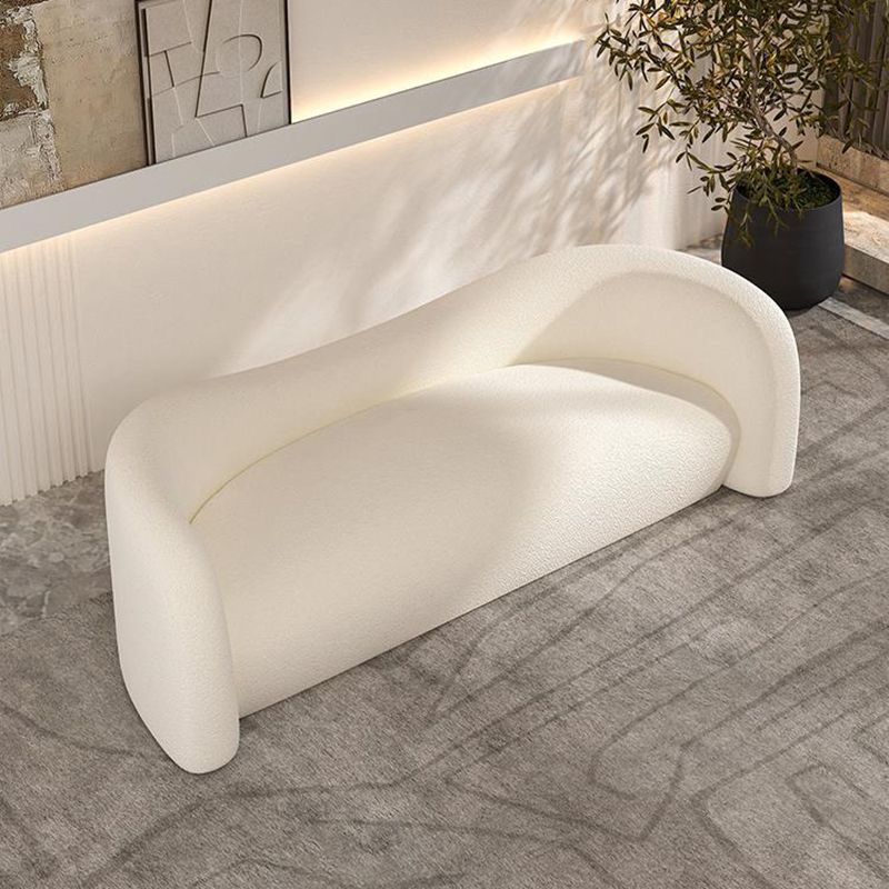 Tight Back Curved Loveseat Stain Resistant No Distressing Sofa