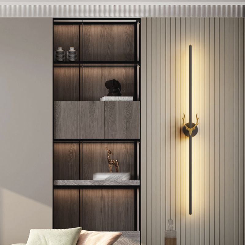 Lumière murale en métal de style moderne Minimaliste de bande LED LED GALCE LEUR POUR LA CHAMBRE