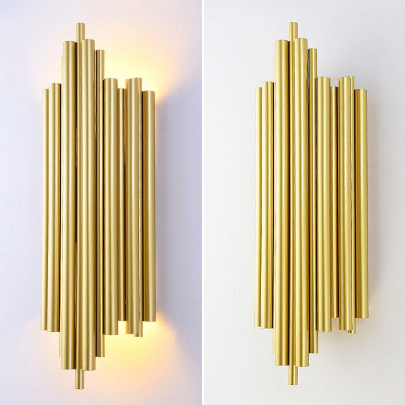 Contemporary Metal 1-Light Wall Mount Lamp Linear Wall Sconce for Bedroom