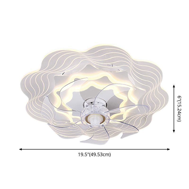 Ventilateur de plafond rigide ultrathin Light Minimaliste LED MINMOSIQUE MONT MONT LEMPER POUR CHAMBRE
