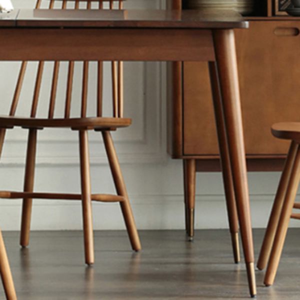 Luxury Pine Wood Table for Restaurant Rectangle Dining Table with 4 Legs