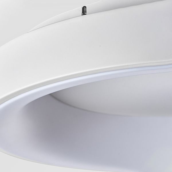Minimalism LED Flush Mount Round Metal Ceiling Light Fixture for Bedroom