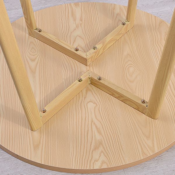 Minimalistische ronde vorm MDF-tafel Standaard eettafel voor keuken