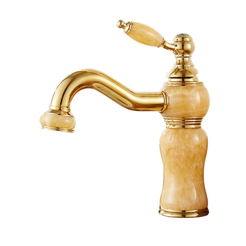 Classic Bathroom Vessel Faucet Lever Handle Circular Vessel Faucet