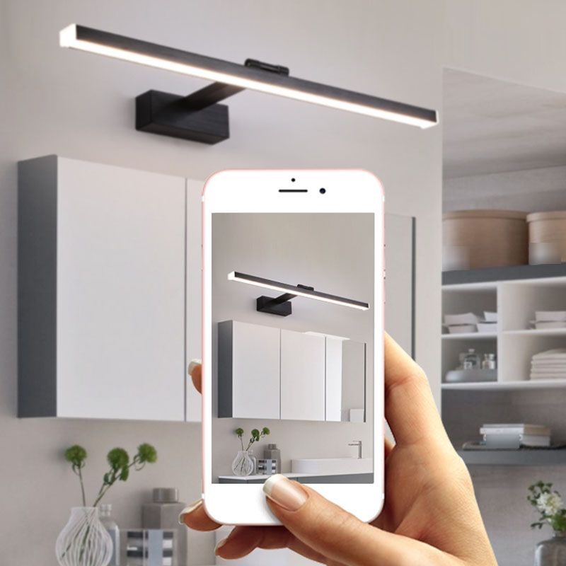 1-Light Aluminum Wall Light Sconces Linear Modern Style Vanity Wall Light Fixtures