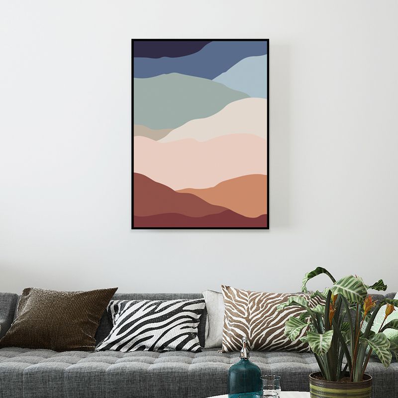 Abstrakte Muster-Wanddekoration, pastellfarbene Leinwand-Kunstdrucke, strukturiert, für das Wohnzimmer