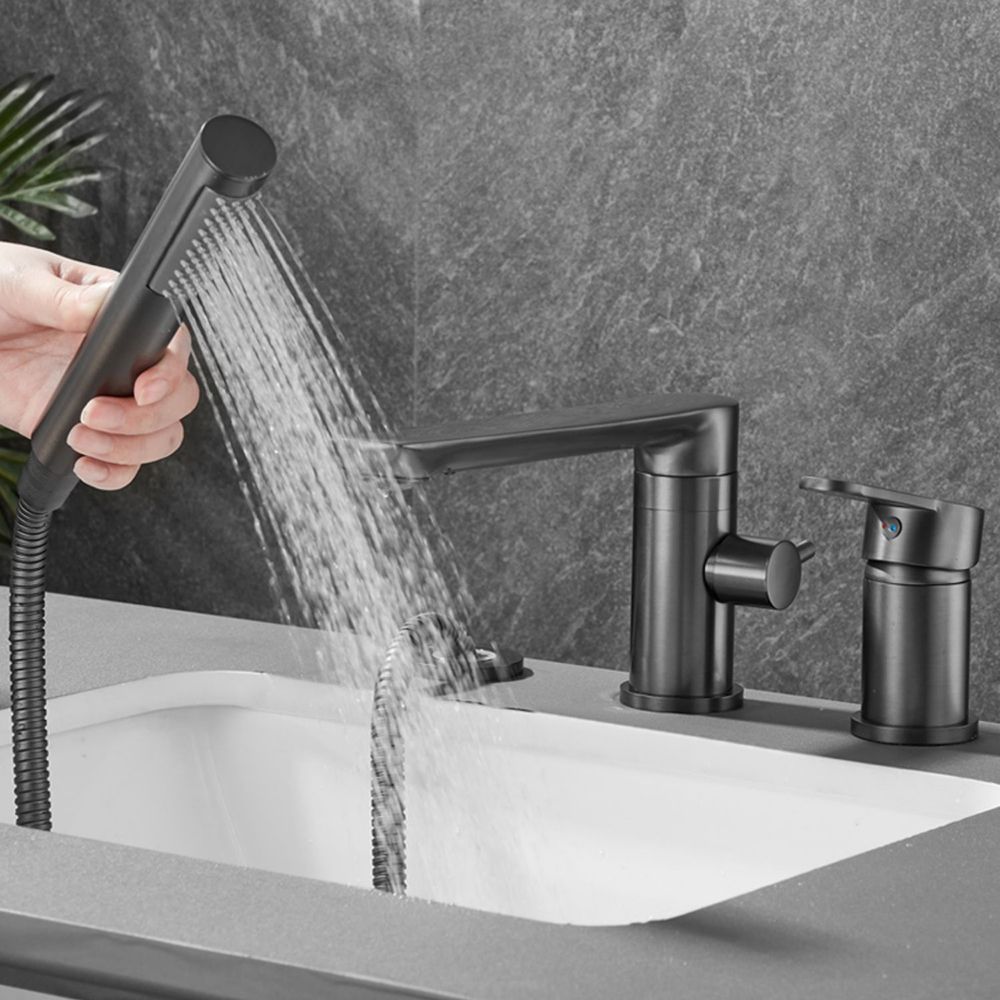 Modern Bathroom Faucet Two Handle Temperature Control Bathtub Faucet