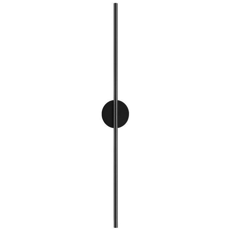 Single Contemporary Black Wall Mounted Sconce LED Linear Wall Light for Bedroom