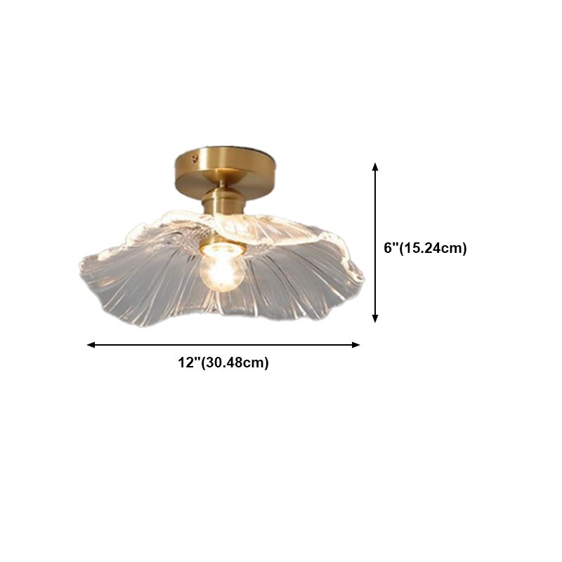 Creative Ceiling Light Modern Glass Flush Mount Light for Living Room